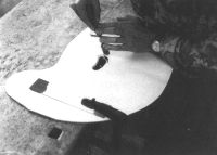 Ausschnitzen der Hohlkehle